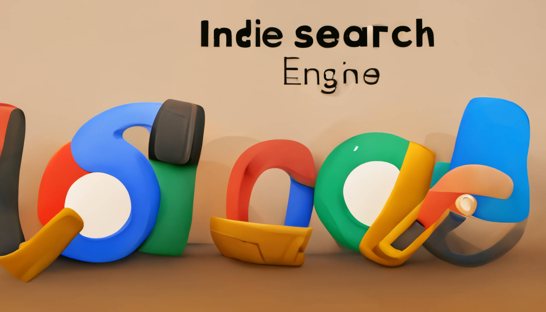 Fake indie search engine logo